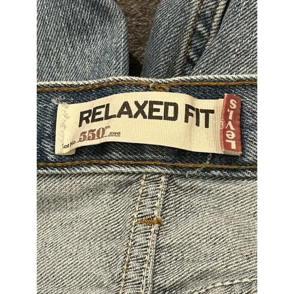 Levi's 550 Relaxed Fit Denim Jeans 42 x 32